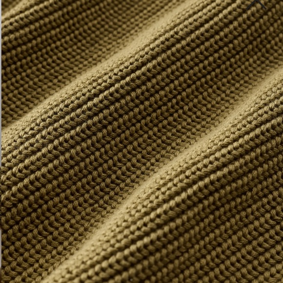 Quince Organic Cotton Fisherman Boxy Cropped Cardigan small NWT herb green - Picture 6 of 12